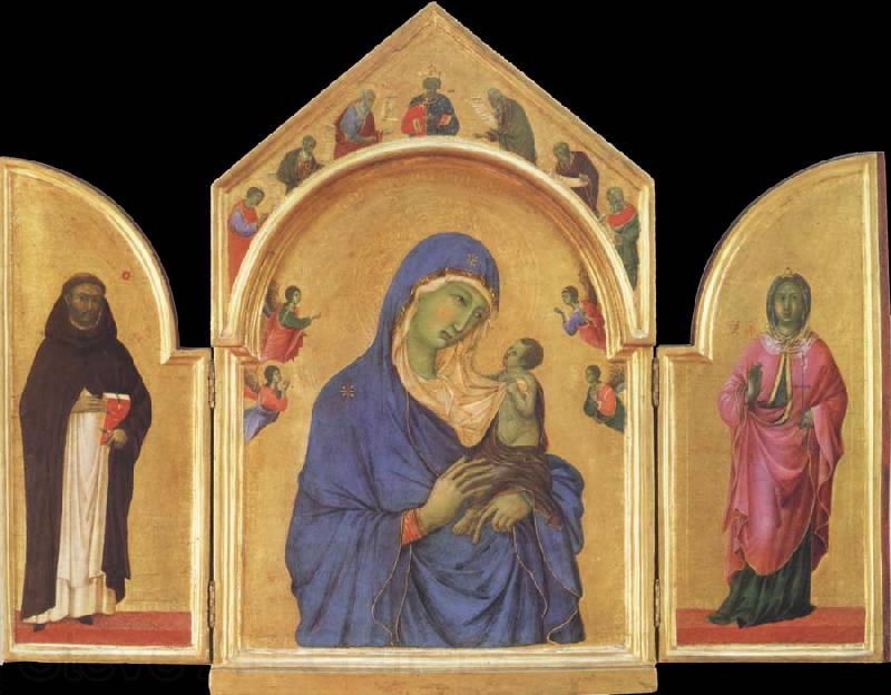 Duccio di Buoninsegna The Virgin Mary and angel predictor,Saint Spain oil painting art